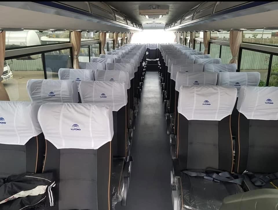 Bus interior luxury seating